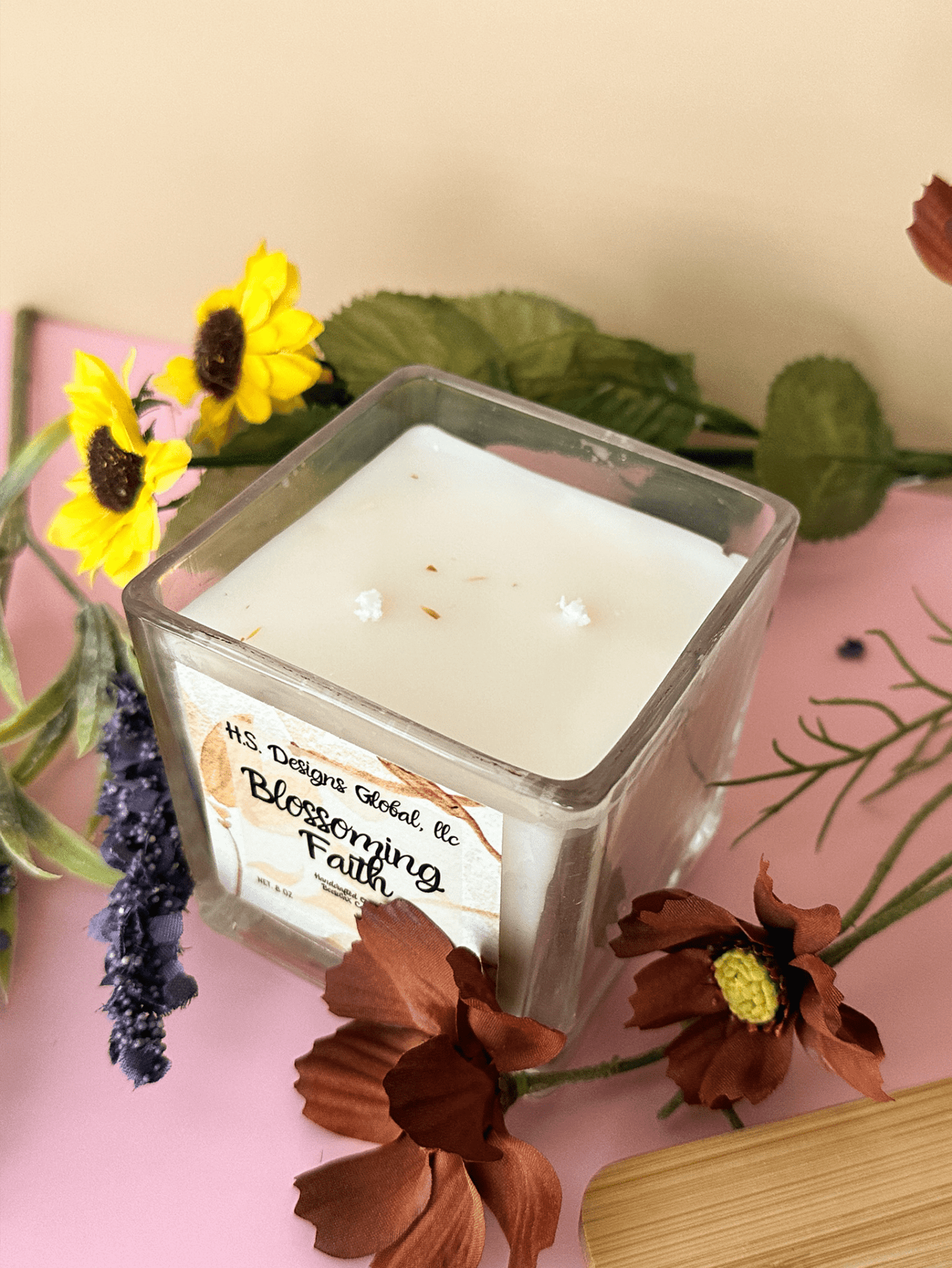 Blossoming Faith - Candle- H.S. Designs Global, LLC