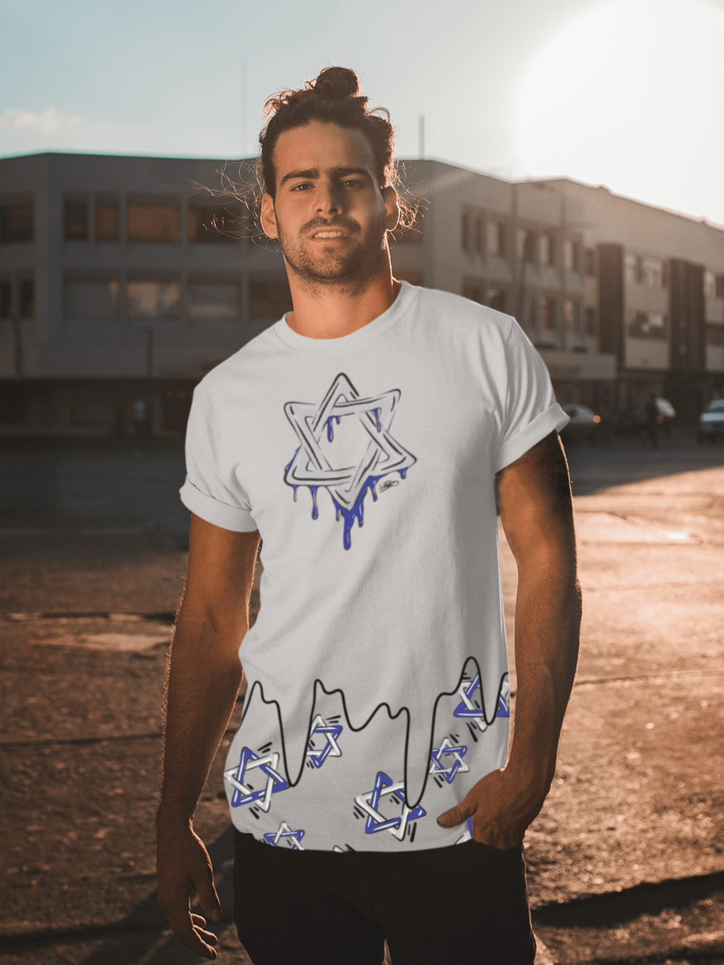 Star of David Drip Tee - H.S. Designs Global, LLC