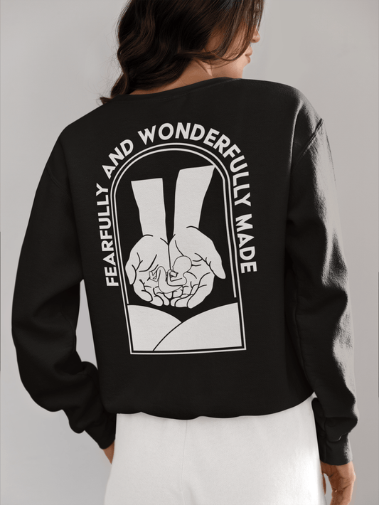 Fearfully and Wonderfully Made Sweatshirt - H.S. Designs Global