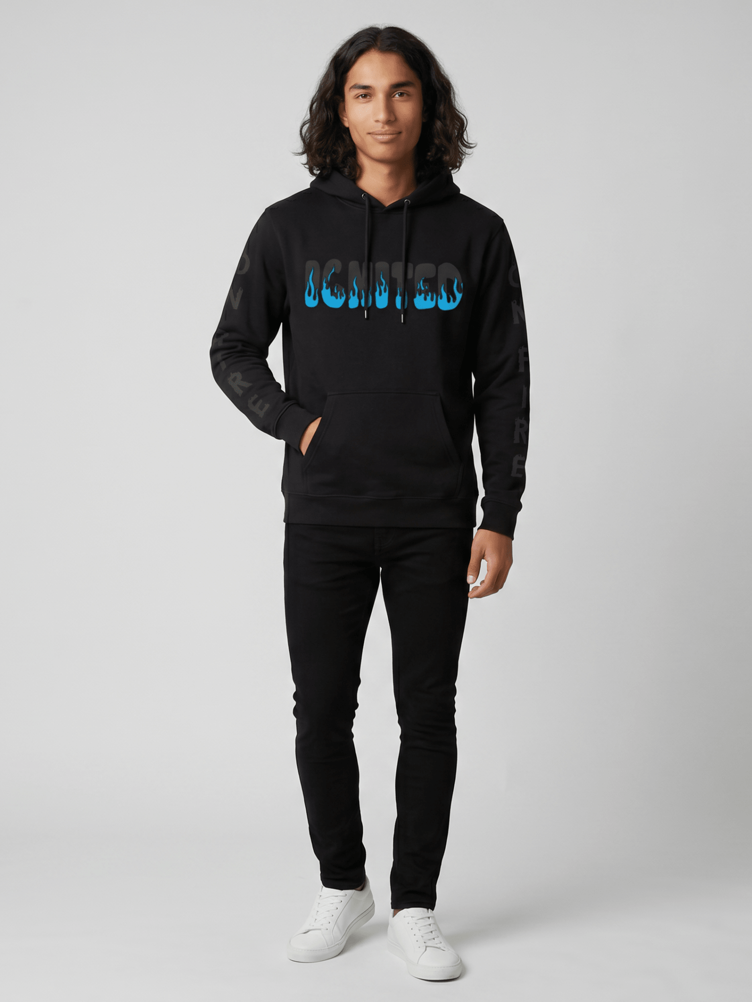 IGNITED Hoodie - Blue ver - H.S. Designs Global, LLC