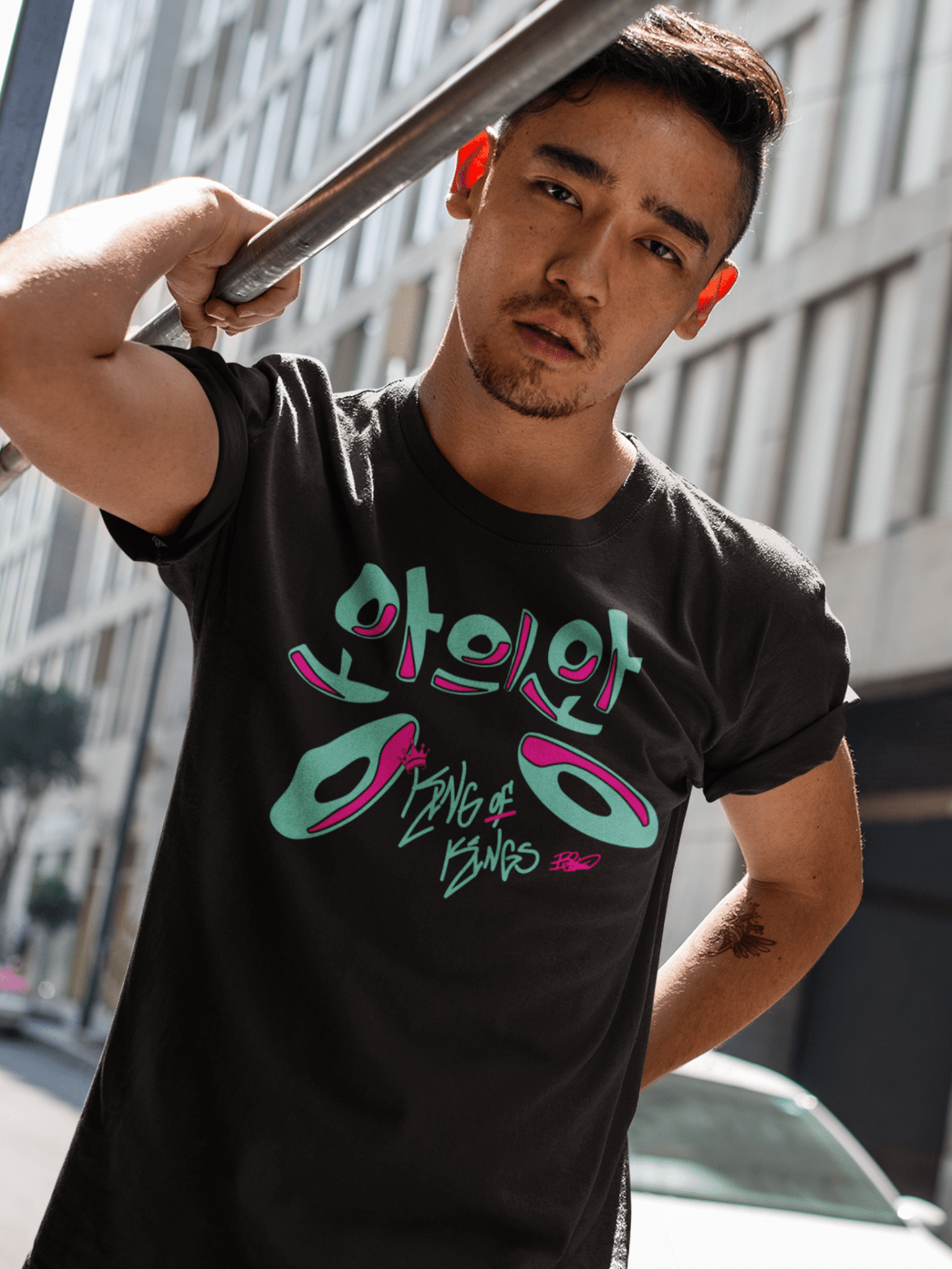 King of Kings Korean Tee - T-Shirt- H.S. Designs Global, LLC
