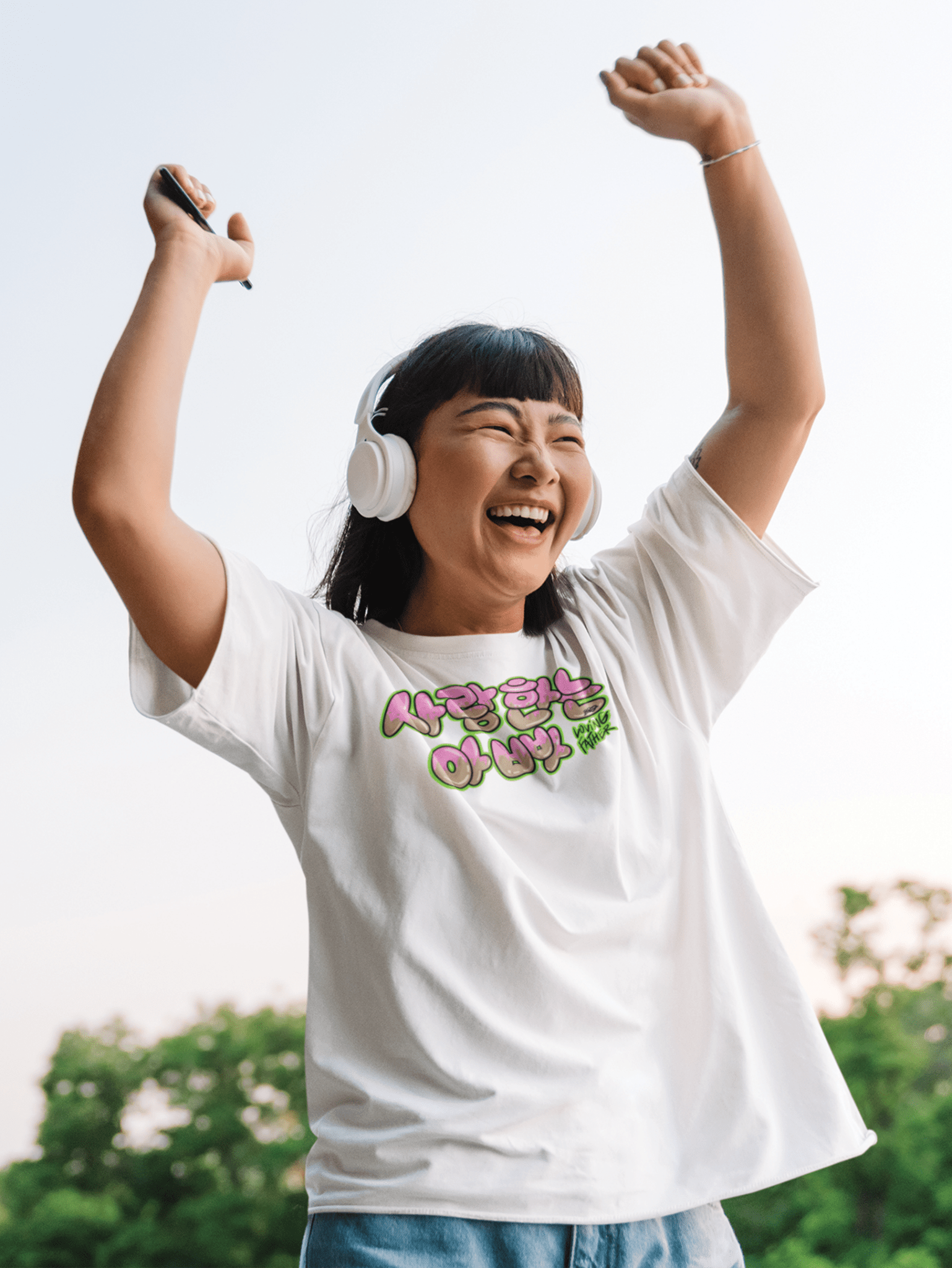 Loving Father Korean Tee - T-Shirt- H.S. Designs Global, LLC