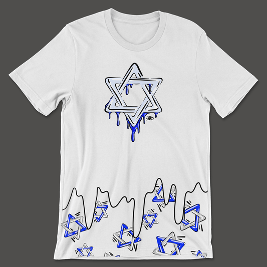 Star of David Drip Tee - H.S. Designs Global, LLC