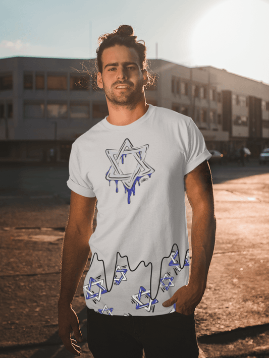 Star of David Drip Tee - H.S. Designs Global, LLC