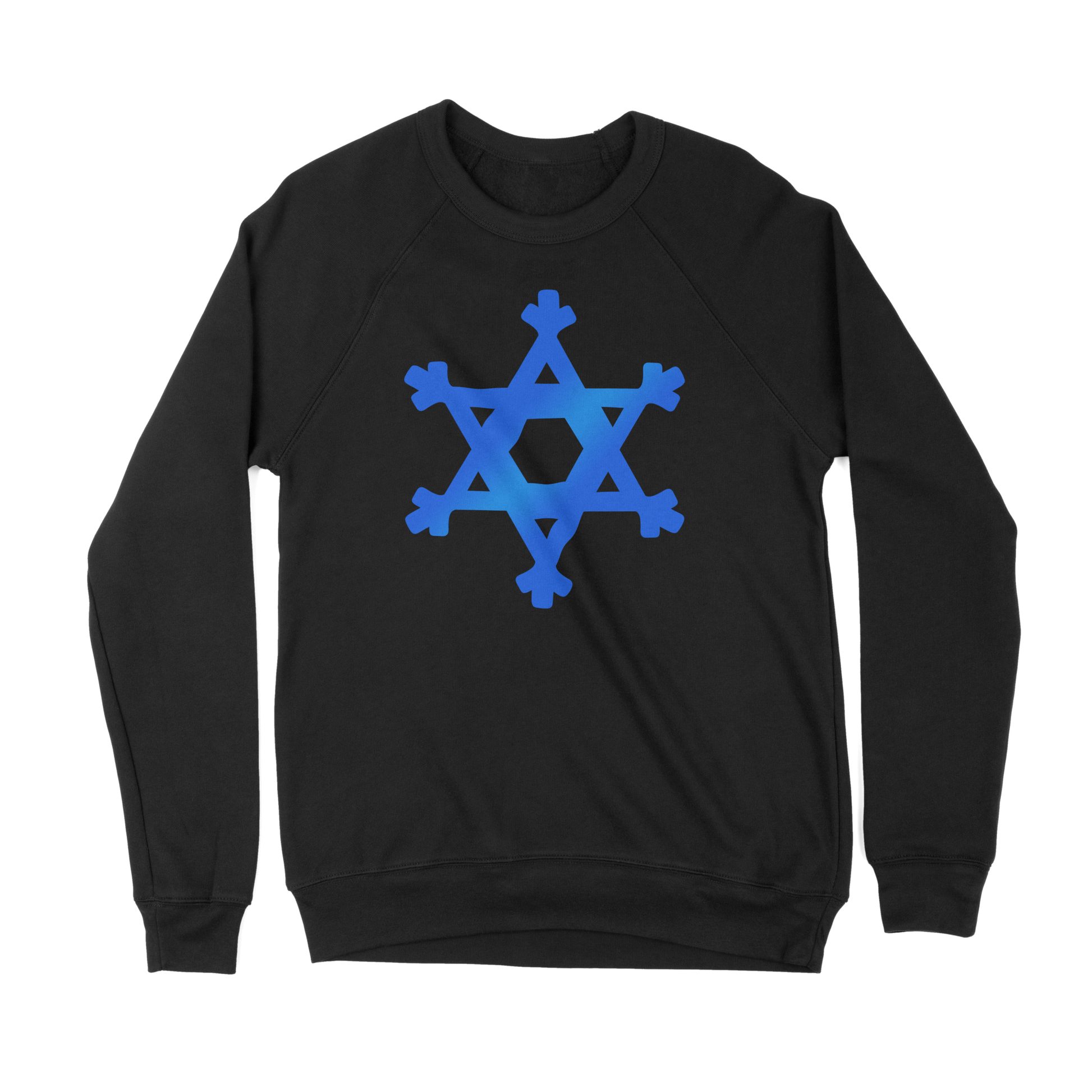 Star of David Snowflake Sweatshirt - H.S. Designs Global, LLC