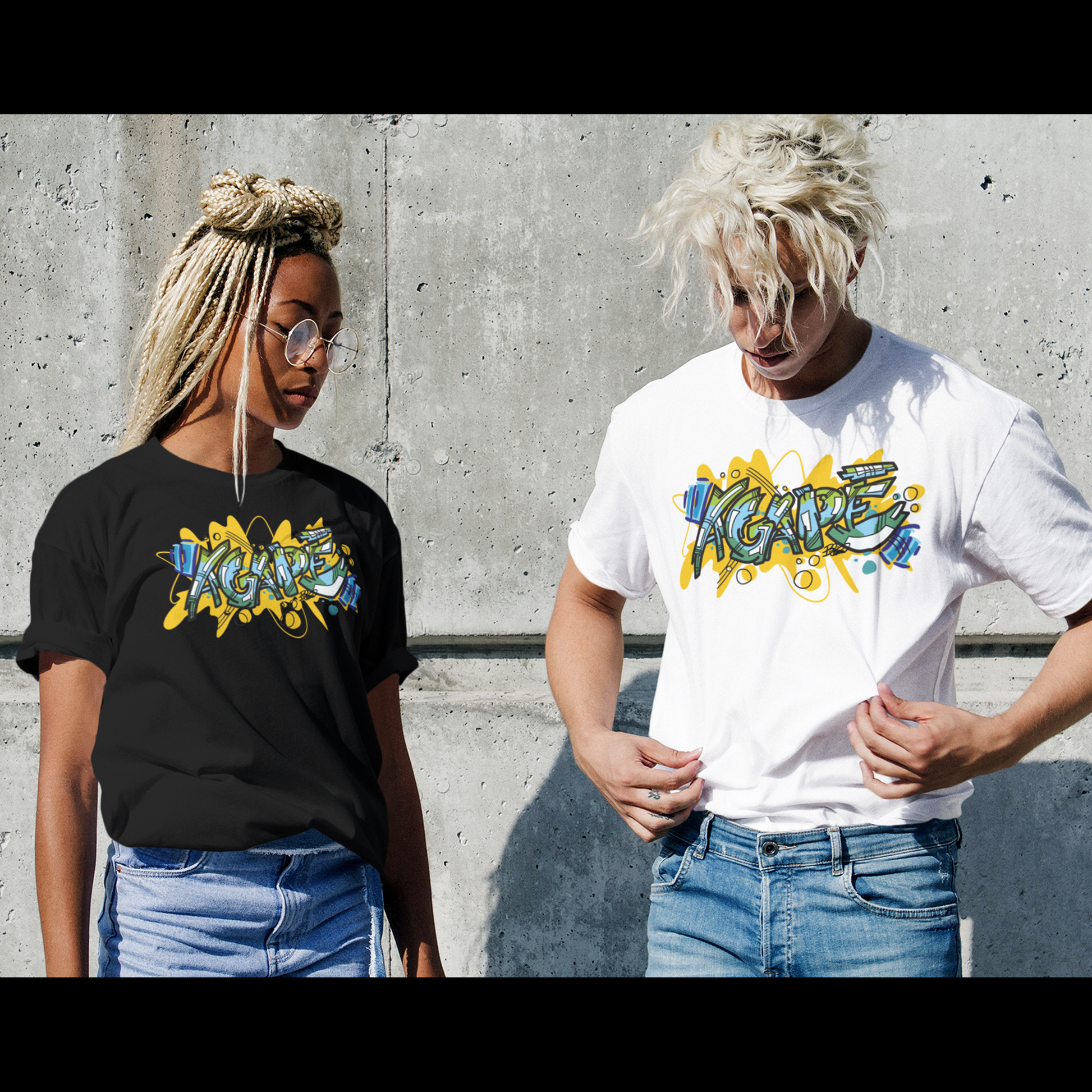 Agape Graffiti Shirt - H.S. Designs Global